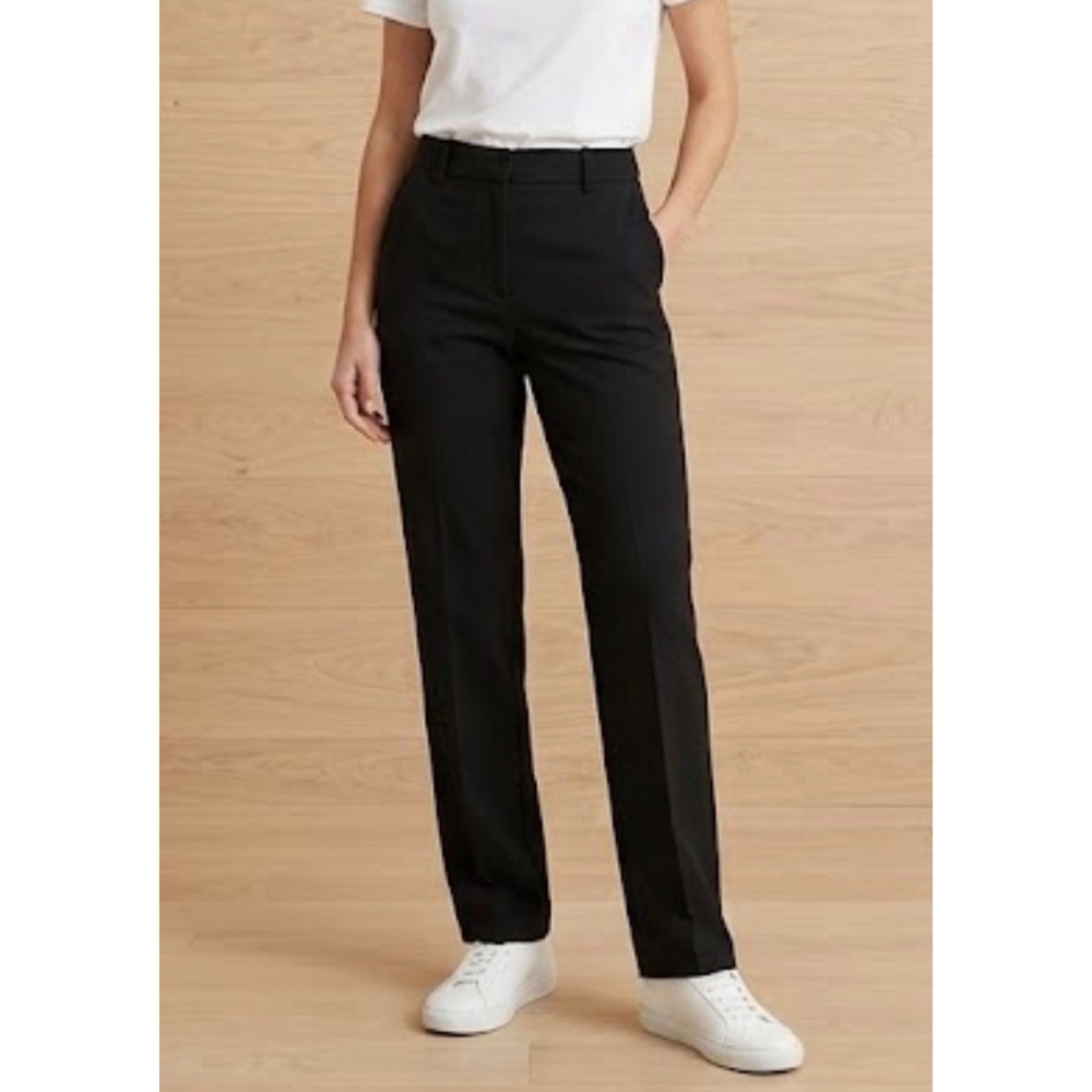 J.Jill Black Ponte Slim Leg Pull On Dress Pants Womens Size Medium